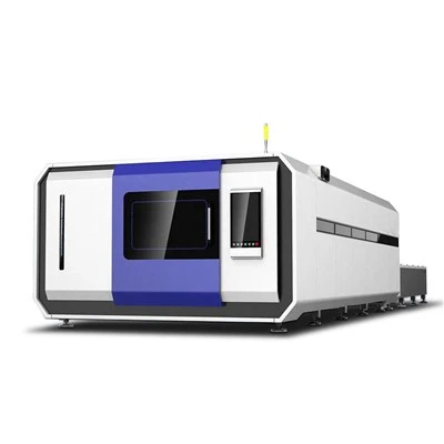 Mașină de tăiere laser cu platformă de schimb închisă